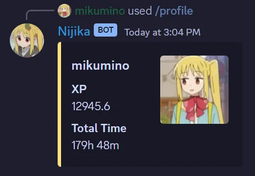 nijika profile command