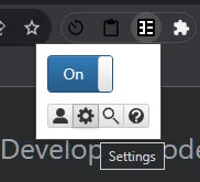 yomitab settings cog